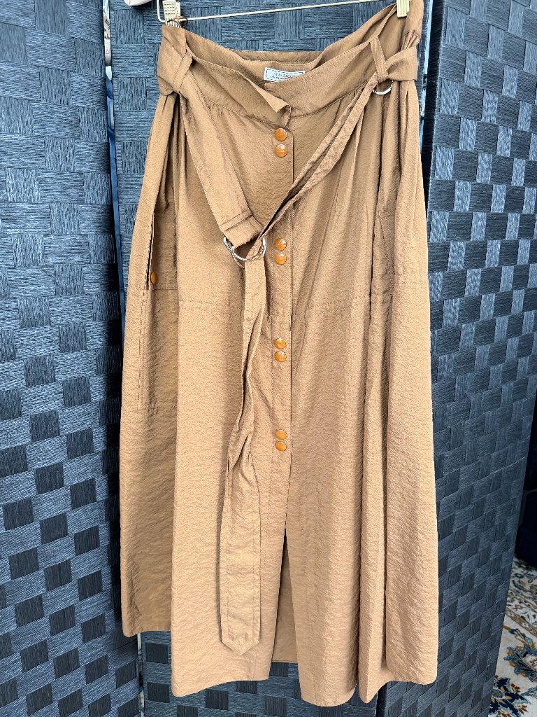 Nina Ricci Long Brown Midi Skirt, 42 Eu Size.